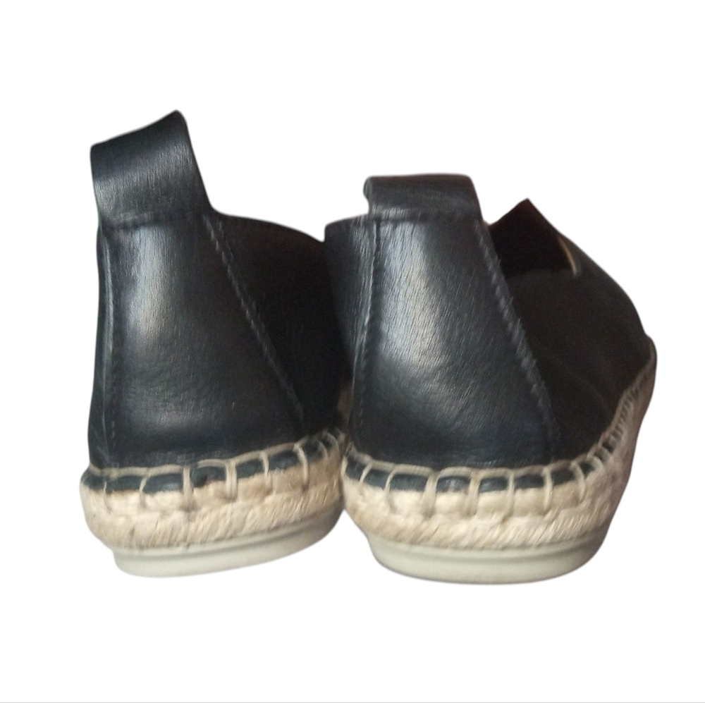 Tsonga South Africa Leather Espadrille In Black Delta Size 42 9 - Picture 6 of 8